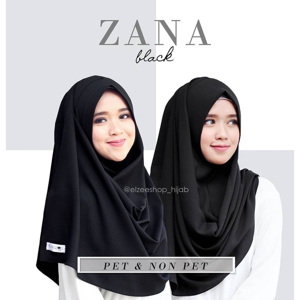 Zana pet | Zana non pet | hijab instan |kerudung instant