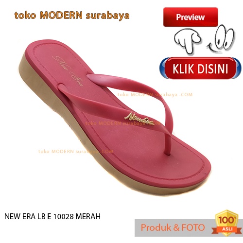 Sandal wanita casual sandal jepit karet murah NEW ERA LB E 10028