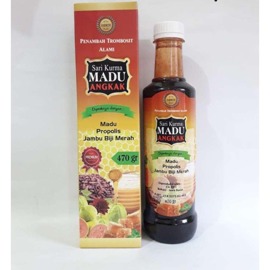 Sari Kurma Madu Angkak Plus Propolis Jambu Biji Asli 100% Original 470 gr