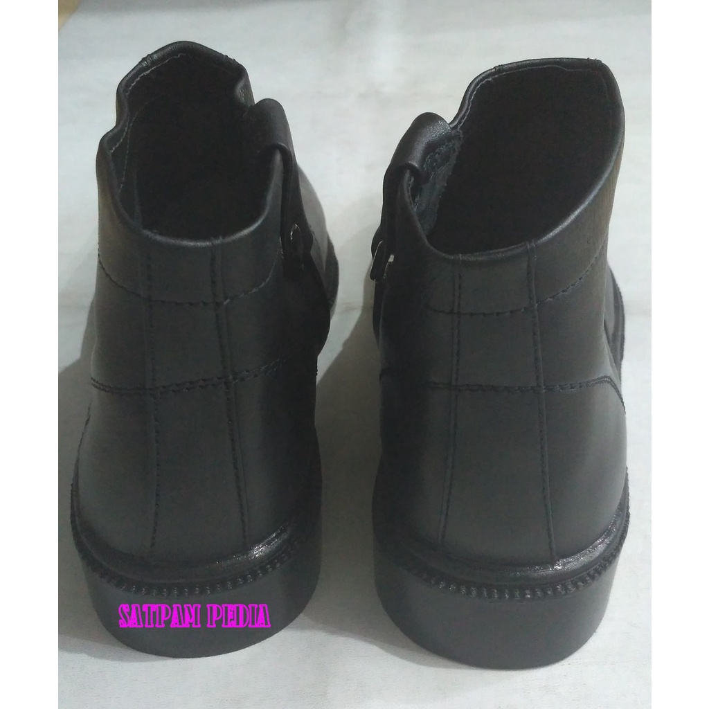 Sepatu PDH Ritsleting Matte - Sepatu Kulit Ritsleting Matte