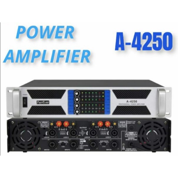 POWER AMPLIFIER FIRSTCLASS FC A4250 4 CHANNEL FIRST CLASS FC A-4250