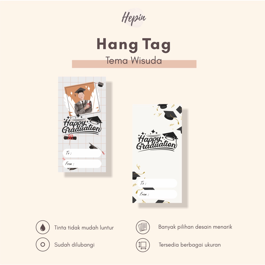 

hang tag murah edisi WISUDA/bisa custom/label tag/murah