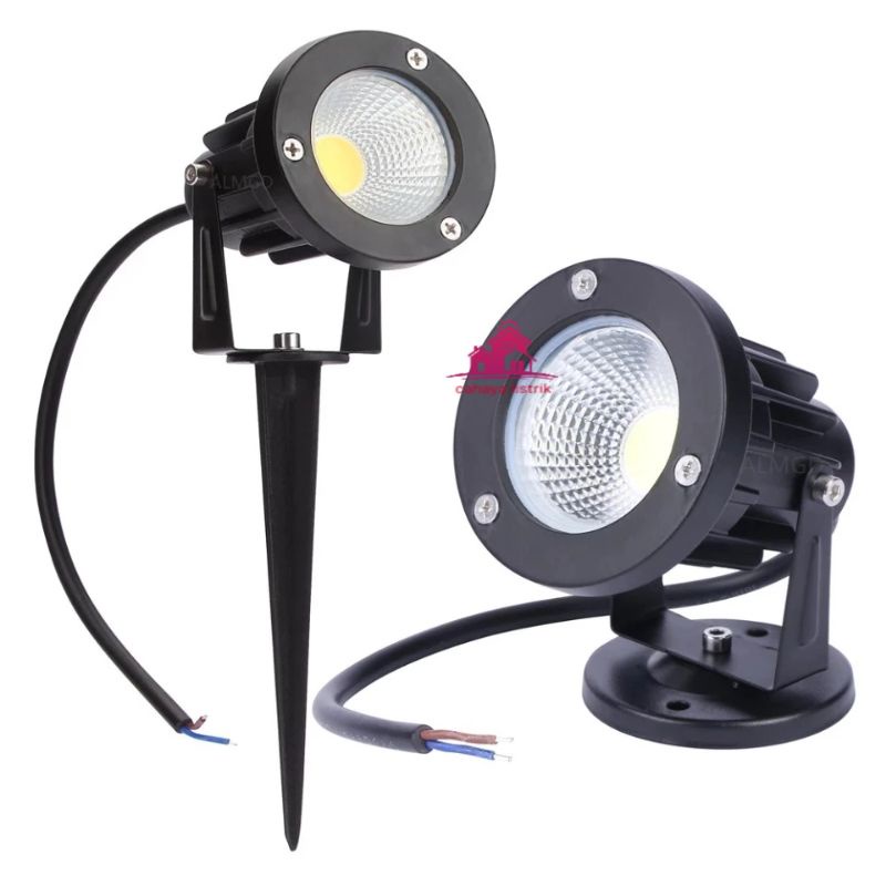 LAMPU TAMAN LED  5 WATT / 10 WATT PIRINGAN / 5 MATA /COB LED TANCAP LED SOROT TAMAN LAMPU SOROT TAMAN