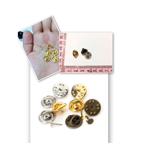 Dijual bros tusuk pin tusuk aksesoris tas aksesoris baju dekorasi peniti - gold Terlaris