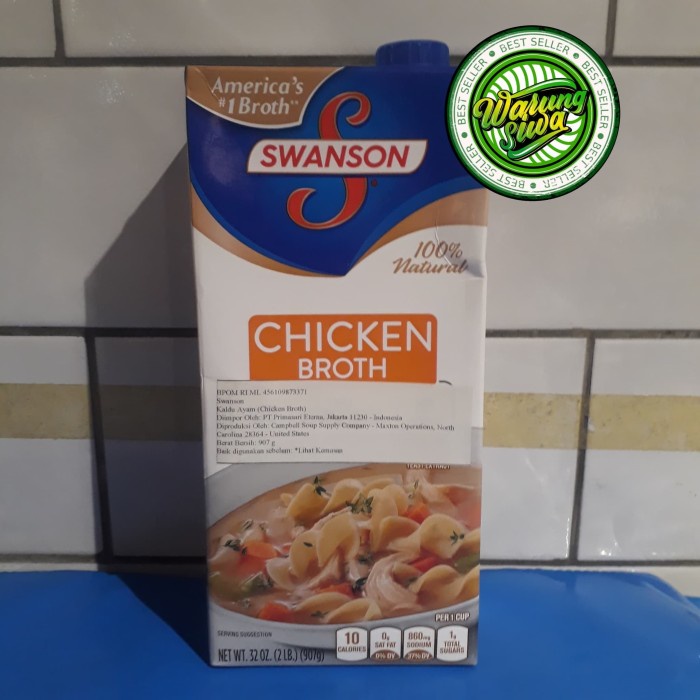 

Swanson chicken broth 907 gram