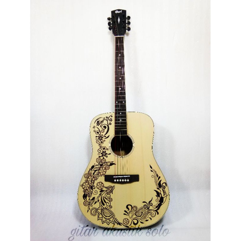 Gitar Akustik Cort ad810  original custom neck tanpa utuh tanpa sambung