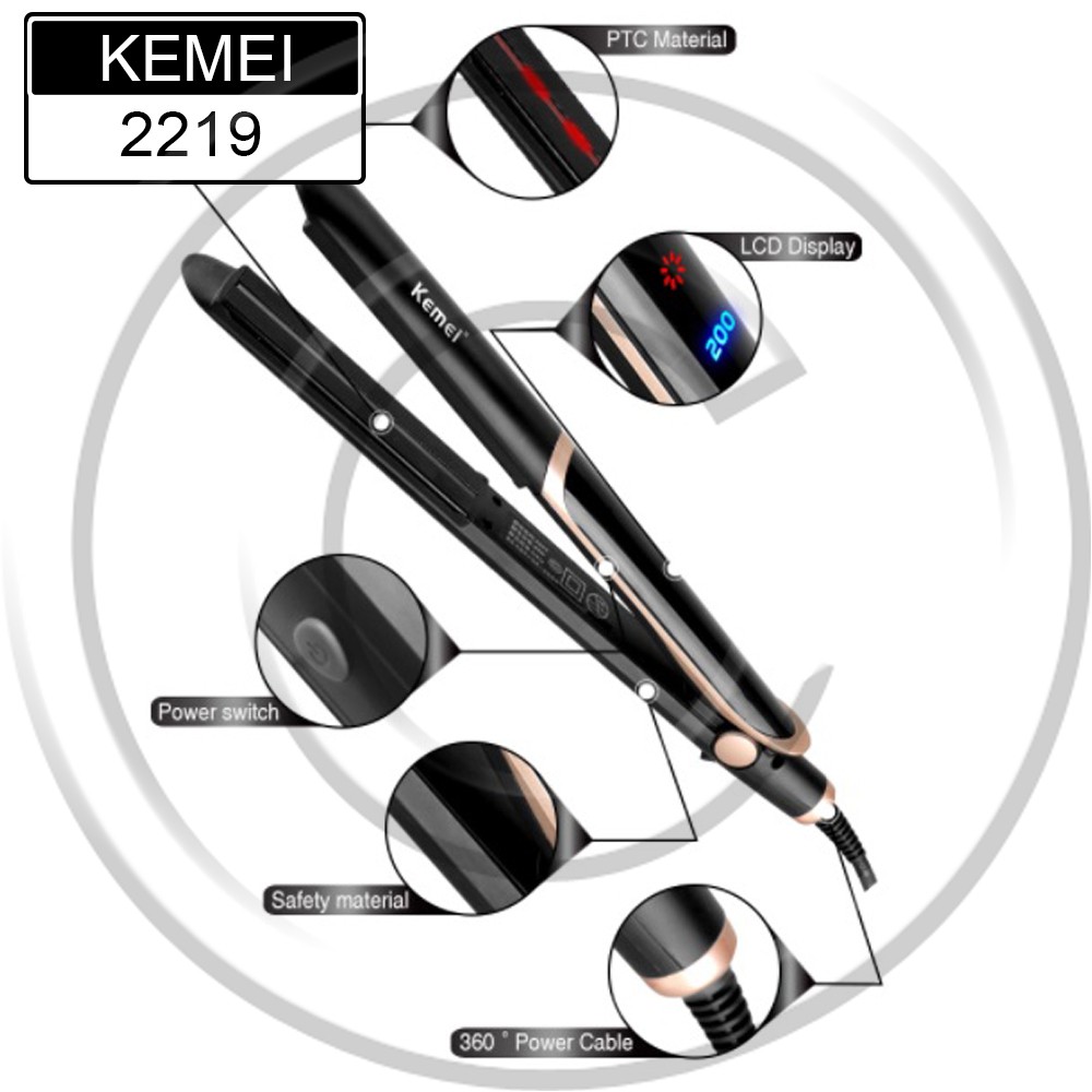 KEMEI / KM-2219 / Catokan Rambut 2in1