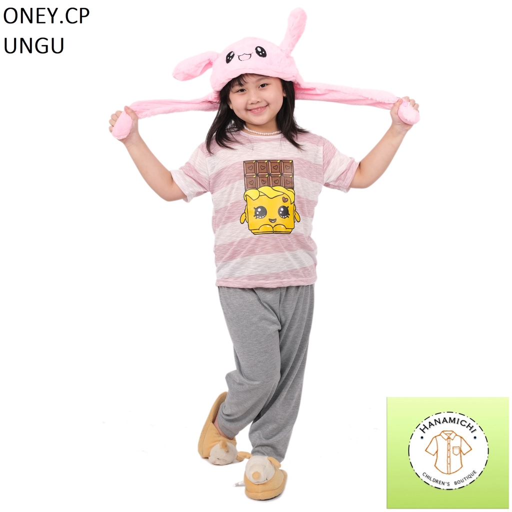 Hanamichi ONEY.CP Setelan Baju Tidur Anak Lengan Pendek