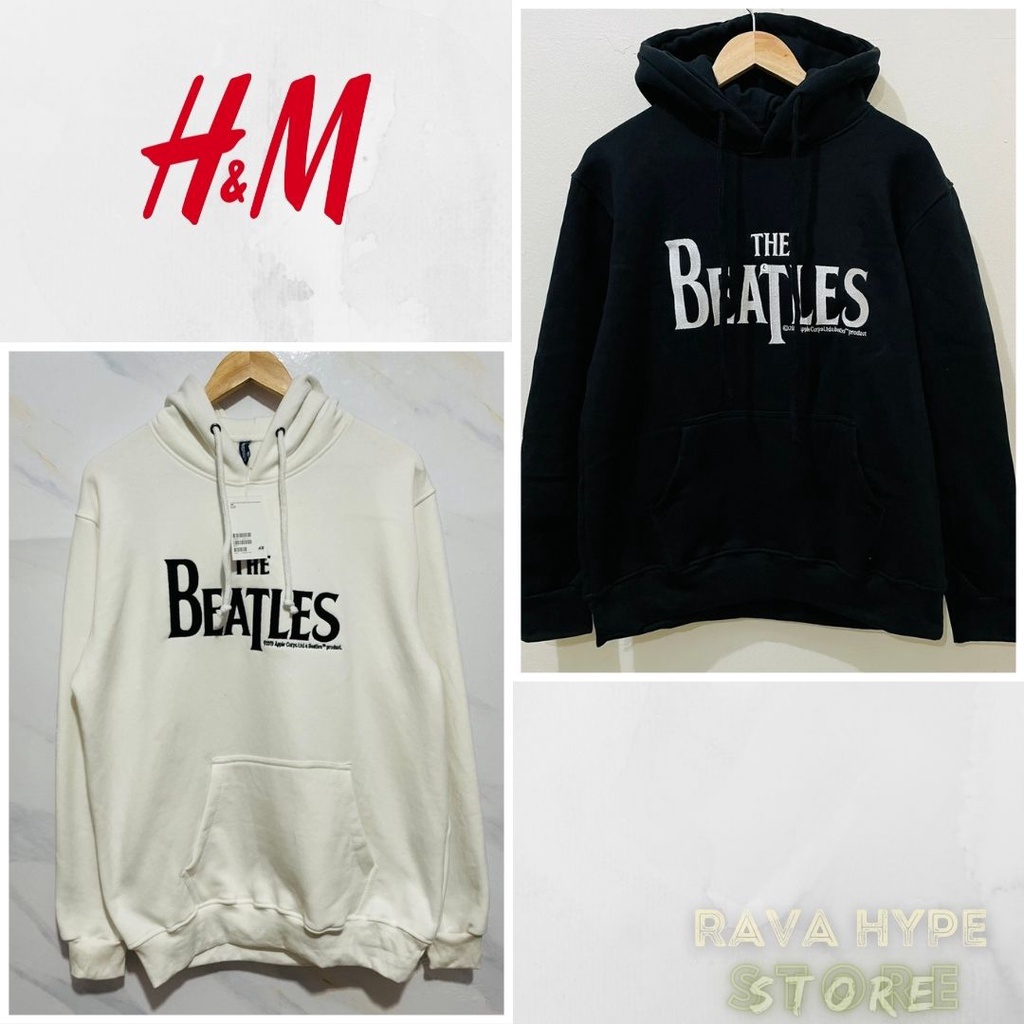 H&amp;M Hoodie The Beatles / Hoodie HnM Original Jaket Sweatshirt Pria Wanita