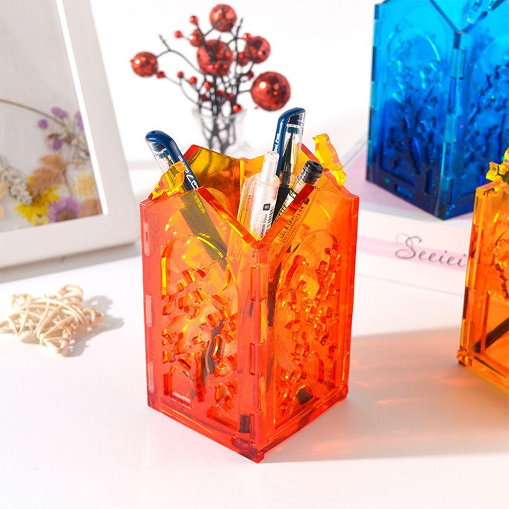 R-flower Resin Cetakan DIY Handmade Craft Making Candlestick Silikon Desktop Penyimpanan Lentera