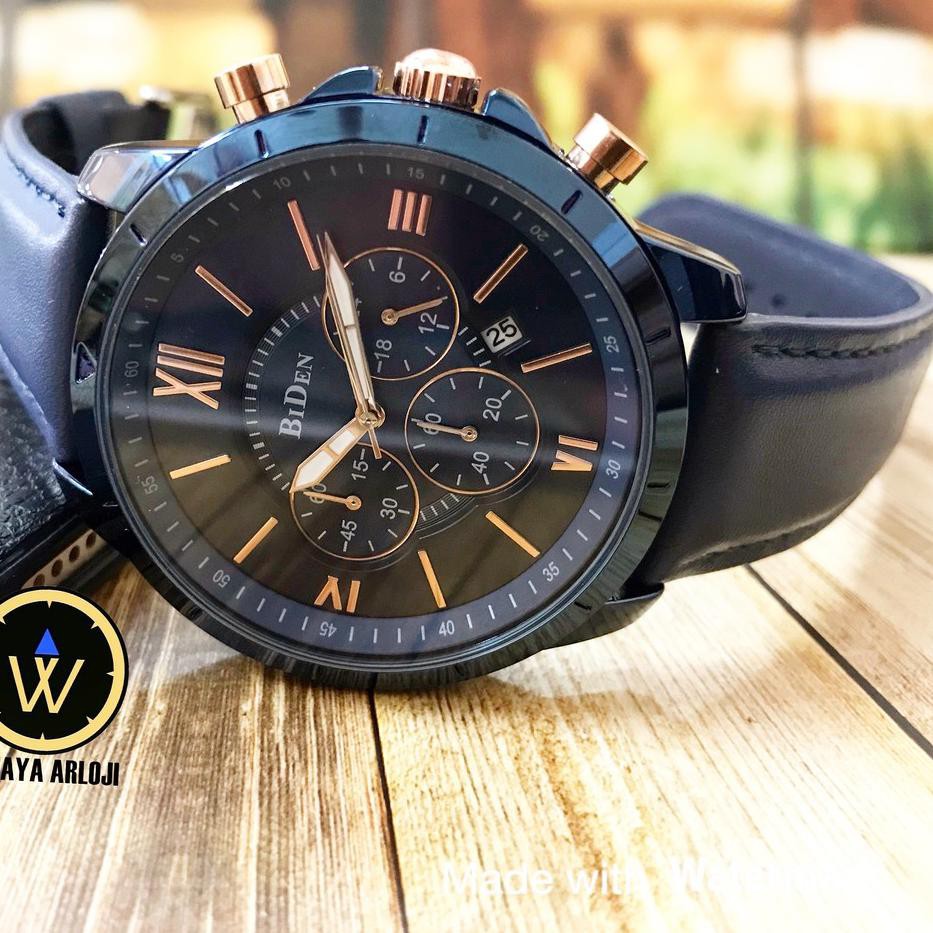 BEST ד PRODUK Jam Tangan Pria Original Quartz Analog BIDEN Emperor - YN158 TO3......