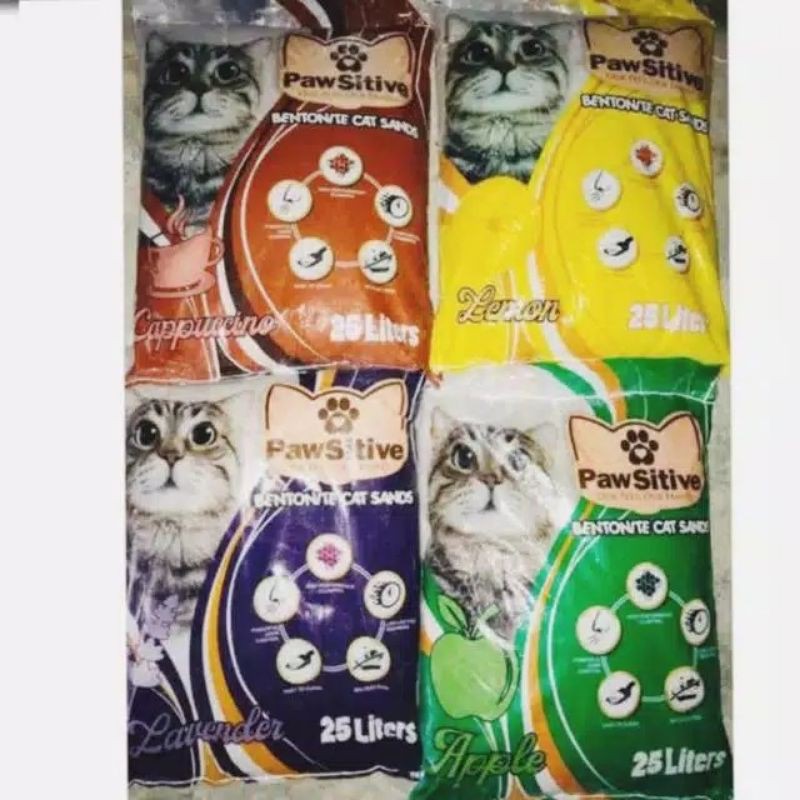 PASIR PAWSITIVE 25 L Pasir Kucing Gumpal Wangi 25L