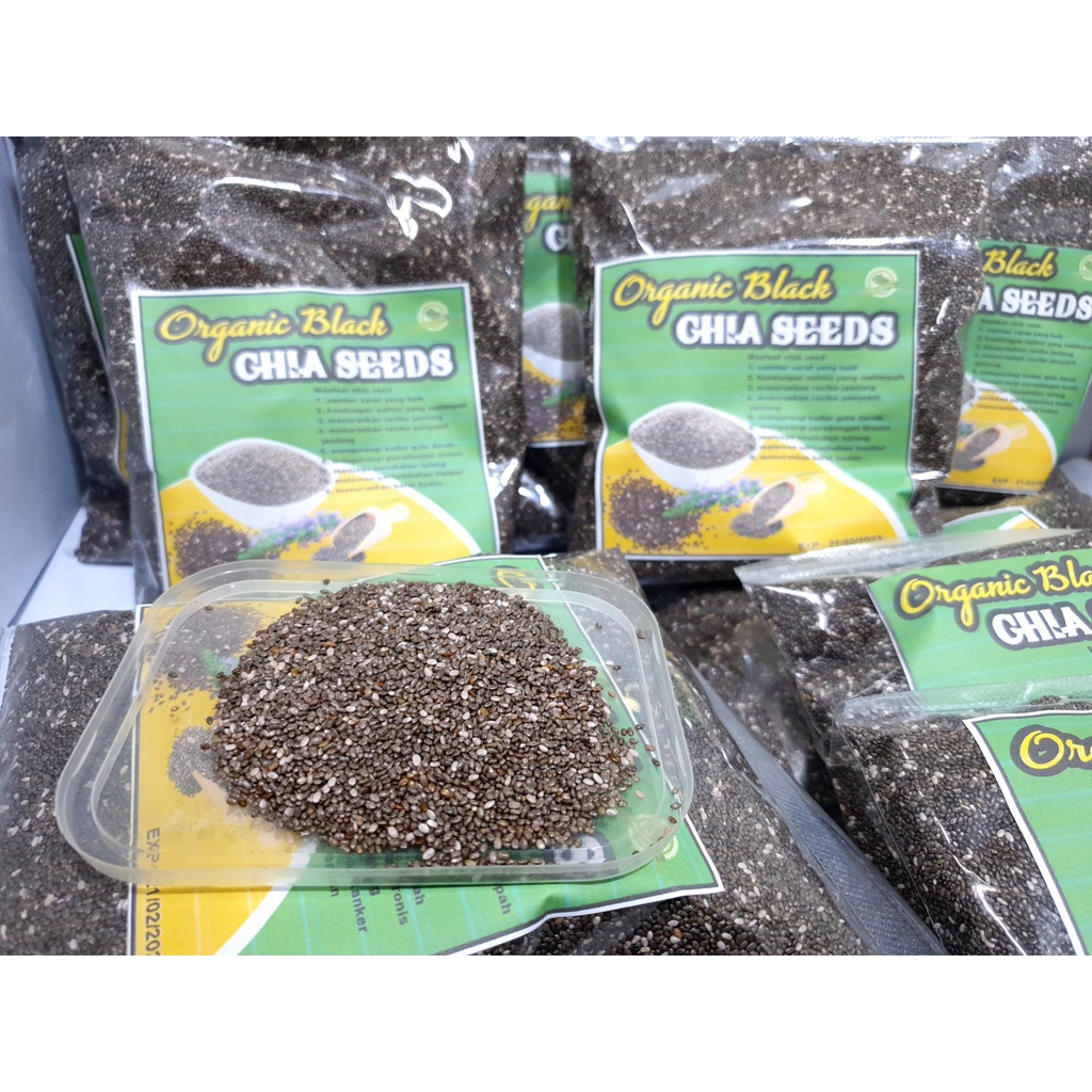 Organic Black Chia Seed 1kg| Biji Chia Hitam Premium Original