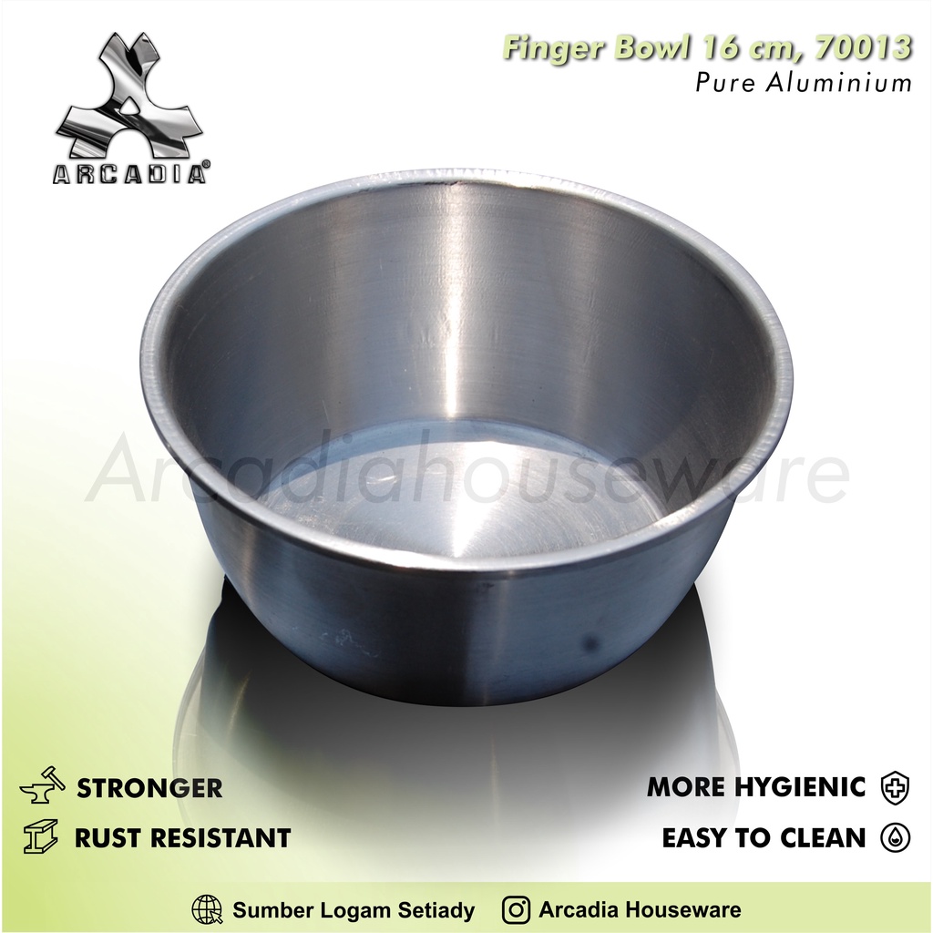 Kobokan Aluminium, Finger Bowl, Mangkok Kobokan - 70013