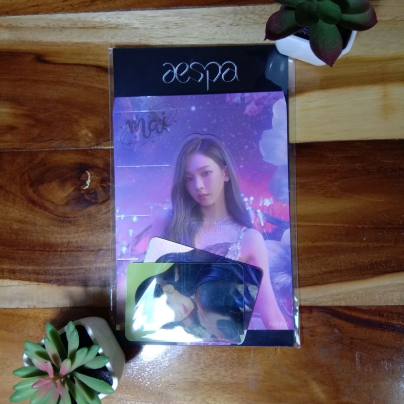 standee hologram lenticular black mamba aespa karina sealed