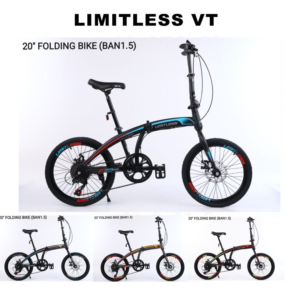 Sepeda Lipat 20 Limitless Velg Tinggi