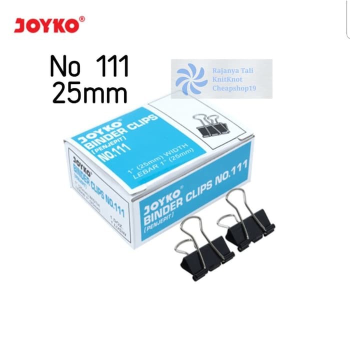 

Binder Clip Joyko 111 Penjepit Klip Kertas Dokumen Data File RJT