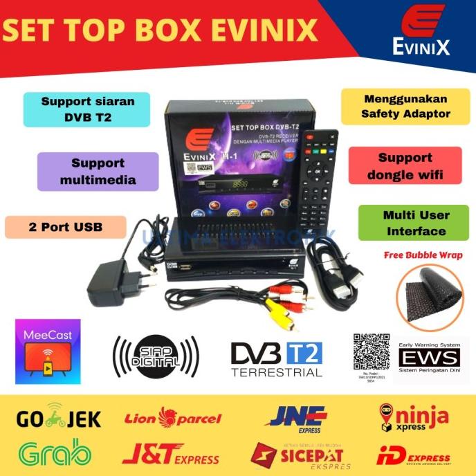 Set top box Evinix H1 New DVB T2 DVB C