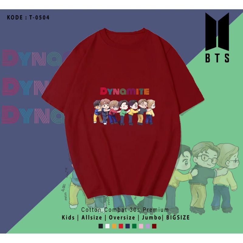 T-SHIRT / TUMBLR TEE BT21 GRUP TINY / UNISEX COTTON 30S PREMIUM