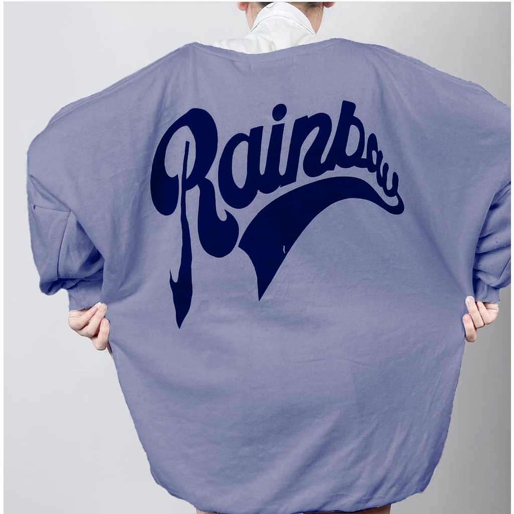 RAINBOW SWEATER OVERSIZE WANITA - SWEATSHIRT SWEATER OVERSIZE - OOTD