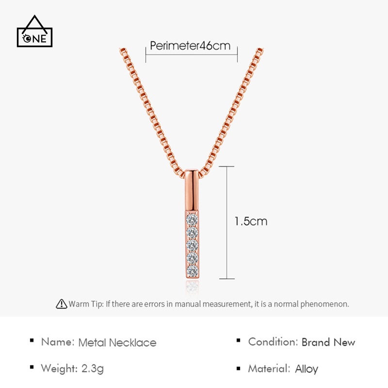 COD❤Korea Kalung Gaya Minimalis Geometris Panjang Wanita Rantai Klavikula Liar A one