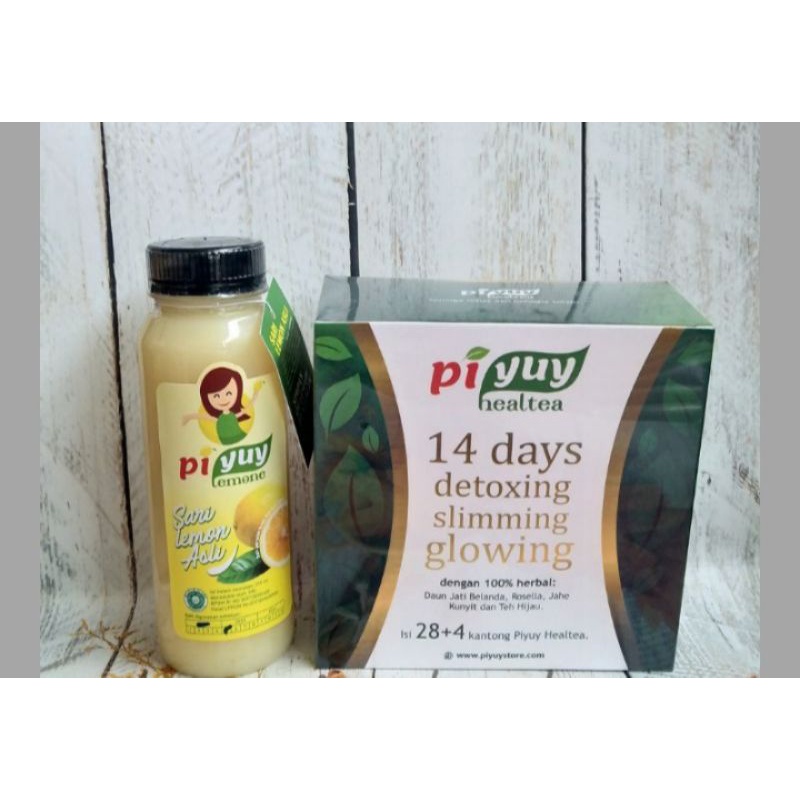 

Paket Piyuy Healtea Bonus Piyuy Lemone 250ml Teh Piyuy Teh Herbal Teh Detox