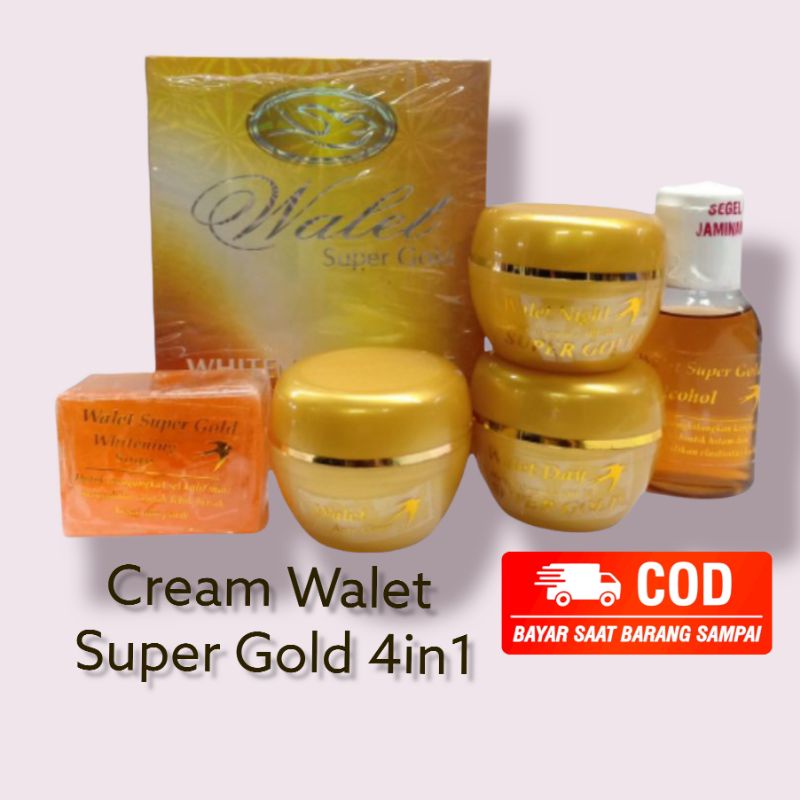 PAKET CREAM WALET SUPER GOLD 5IN1 POT GOLD 45k SUPER