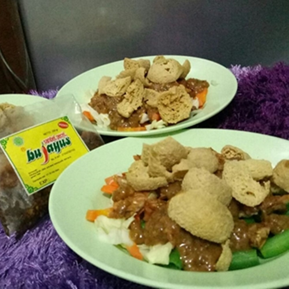 

Sambel Pecel Bu Jayus Kemasan Plastik Tebal 250gr Rasa Pedas