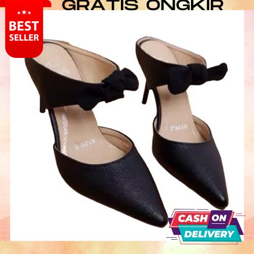 Sendal Haihils Heals Hak Tahu Flet Pesta Wanita Remaja Dewasa Elegan Sandal Haihil Tali Slempang Hay