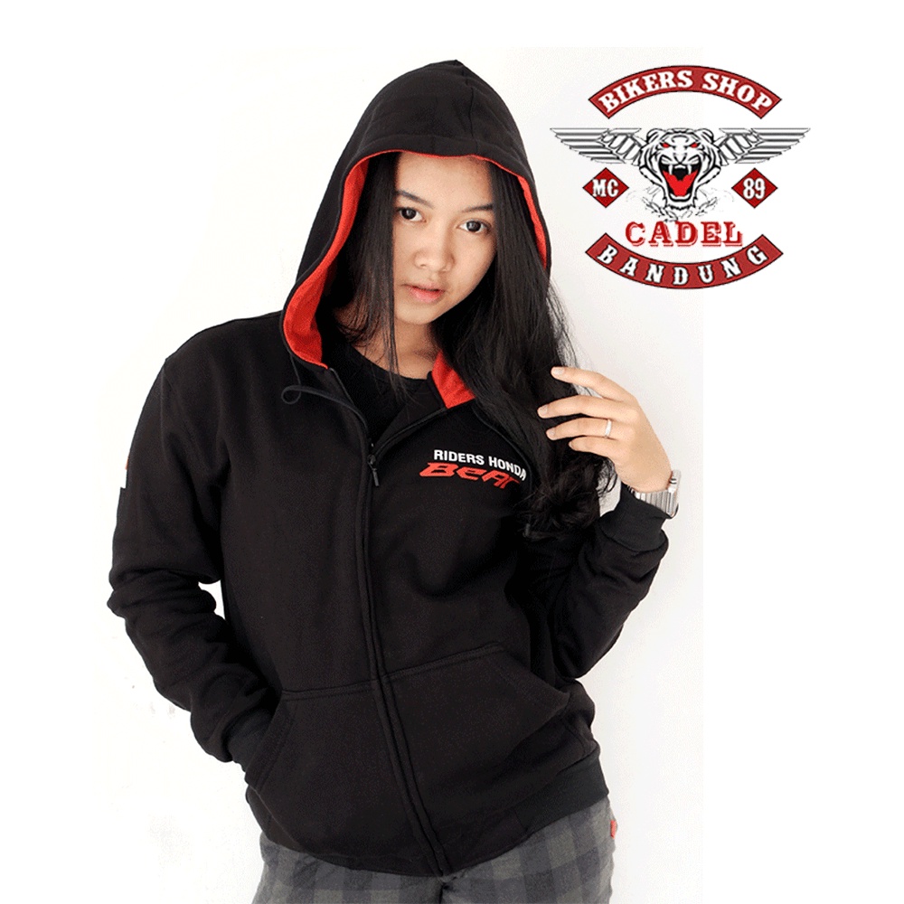 Sweater Beat Jaket Honda Beat Motor Bikers SWHB Bonus Stiker CADEL BAndung