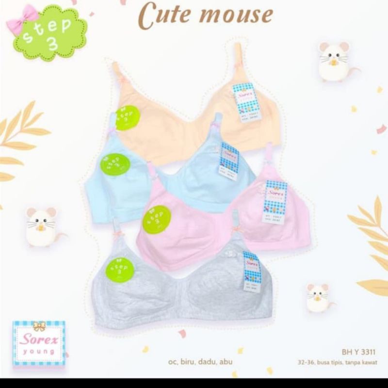 Bra Remaja Sorex Young y3311 Step3 Mini Bra Sorex Original