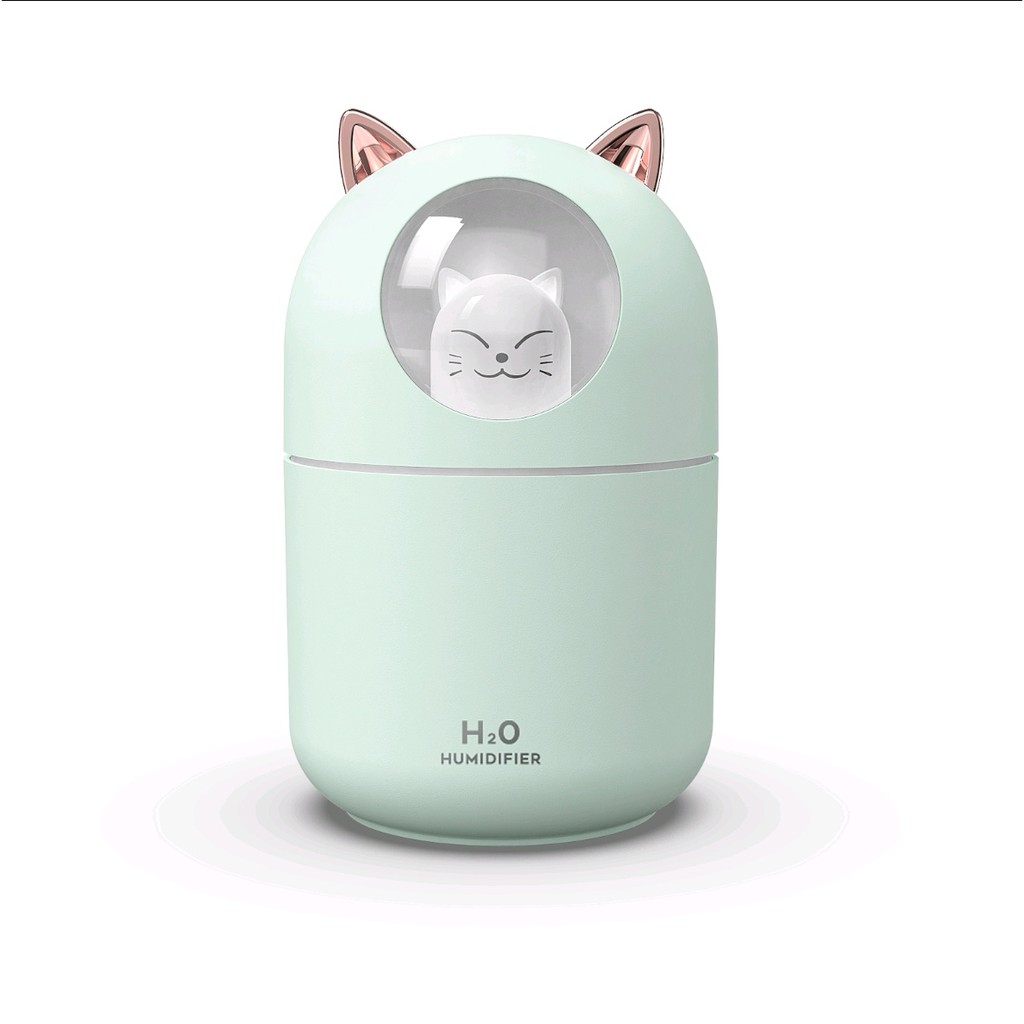 Humidifier Diffuser Mini 300 ML with 7 Colour LED Light Lamp - Pelembab Ruangan-8