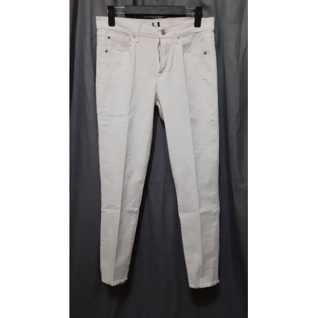 Gap White Jeans - Celana Jins  Putih - Unfinished / Raw Hem - Slim / Skinny