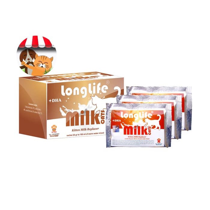 Susu Longlife Kitten Milk Replacer 1 Dus - Susu Anak/bayi Kucing Long life