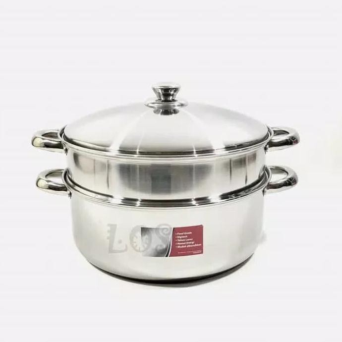 Panci Sarangan Steamer Golden Flying Fish Kukusan Susun 2 ( 30 Cm )