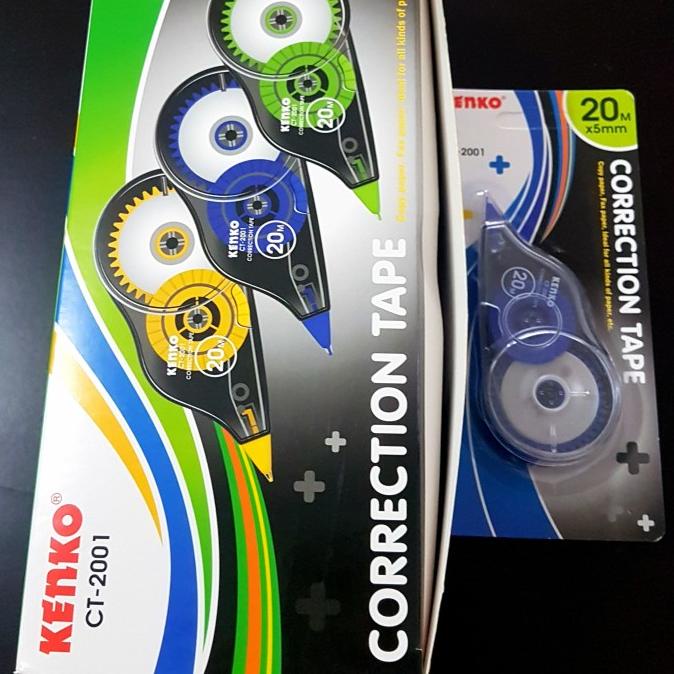 

[COD] CORRECTION TAPE CT-2001 KENKO 20M X 5MM (PER LUSIN) TIP EX KERTAS DISKON Kode 409