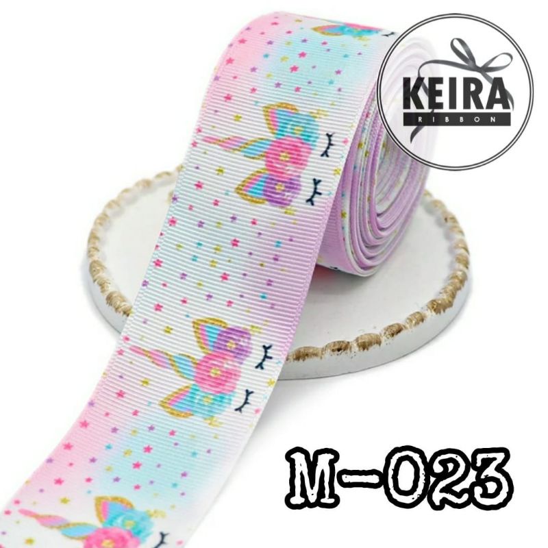 

Pita M-023 grossgrain import motif unicorn 01 3,8cm