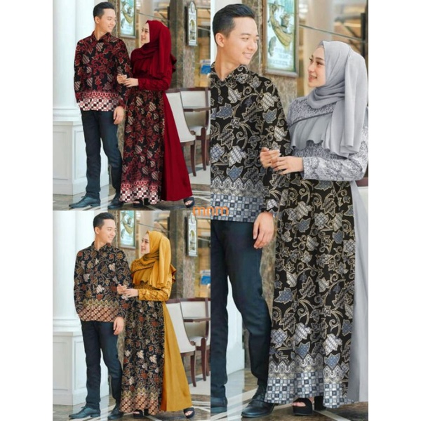 BAJU PASANGAN COUPLE SUAMI ISTRI HARMONIS COUPEL SERAGAMAN KELUARGA BUAT KONDANGAN PESTA PERNIKAHAN 