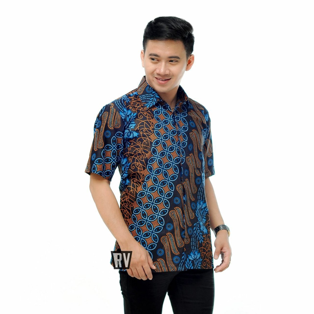 KEMEJA BATIK PRIA BAJU BATIK BATIK PEKALONGAN SIZE M L XL