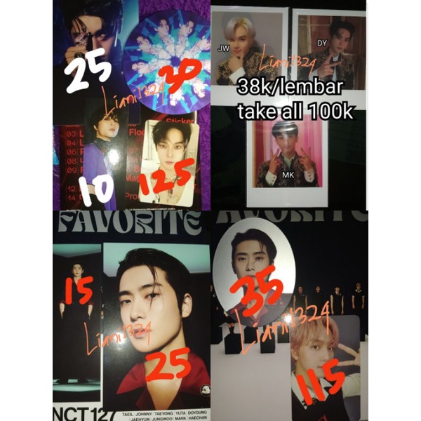 PC NCT DREAM 127 WAYV RESONANCE/HOT SAUCE BORING CRAZY CHILLING CAFE/RELOAD ROLLIN RIDIN/AR SELCA JE