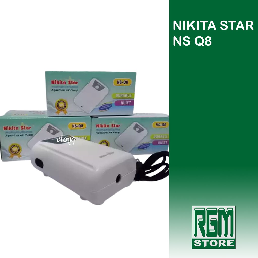 Nikita Star ns Q8 USB AC DC Portable AirPump Pompa Udara Aerator Aquarium