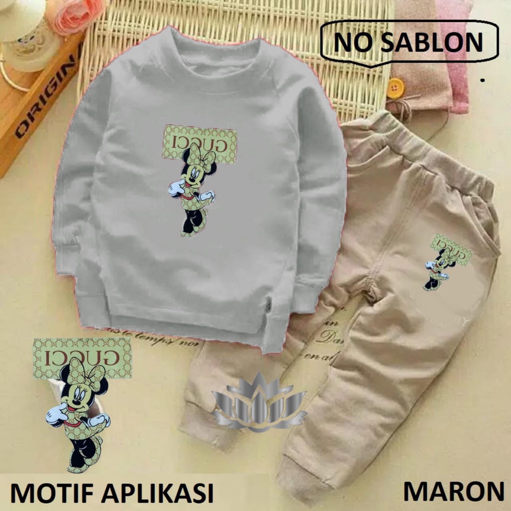 SETELAN MICKEY ICCUG / SETELAN ANAK-ANAK / FASHION ANAK / PAKAIAN ANAK-ANAK PEREMPUAN / SET ANAK