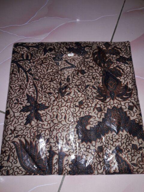 Kemeja Batik Bahan Katun Ukuran Mlxl M Lingkar Dada 104cm L Lingkar Dada 108cm Xl Lingkar Dada 112cm