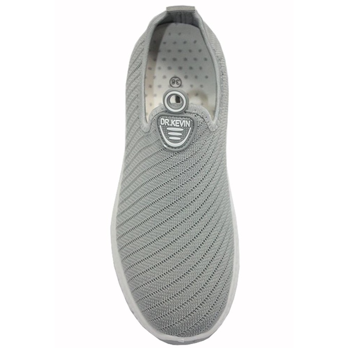 Dr. Kevin Sepatu Sport Sneakers Wanita Tanpa Tali 589-027 - Grey
