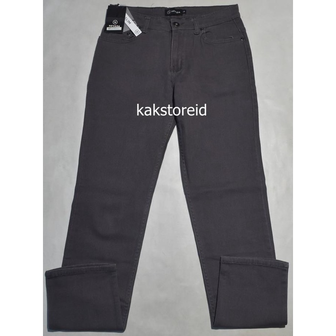 Celana Jeans Panjang Pria Nevada Abu Slimfit Jns 28 Original Lixiaomei