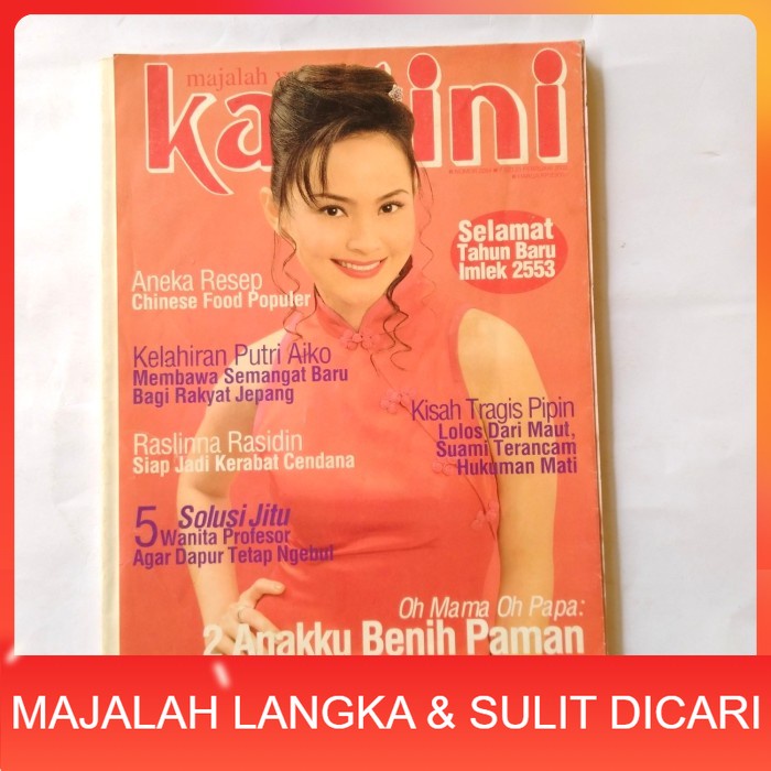 Majalah KARTINI No.2054 Feb 2002 Cover NATALIE MARGARETHA Langka