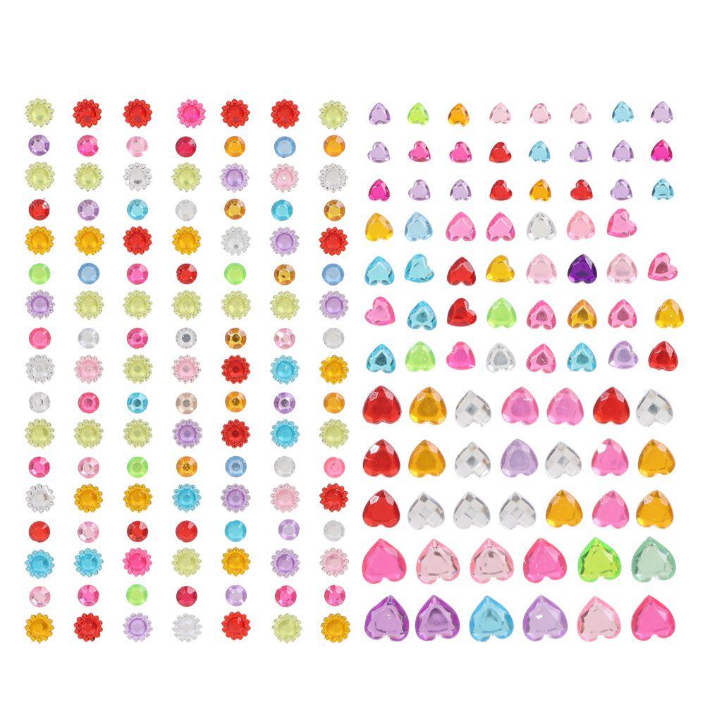 Populer Kristal Berlian Berlian Berlian Imitasi 3D Mainan Anak Handphone/PC Art Self Adhesive Scrapbooking Stickers