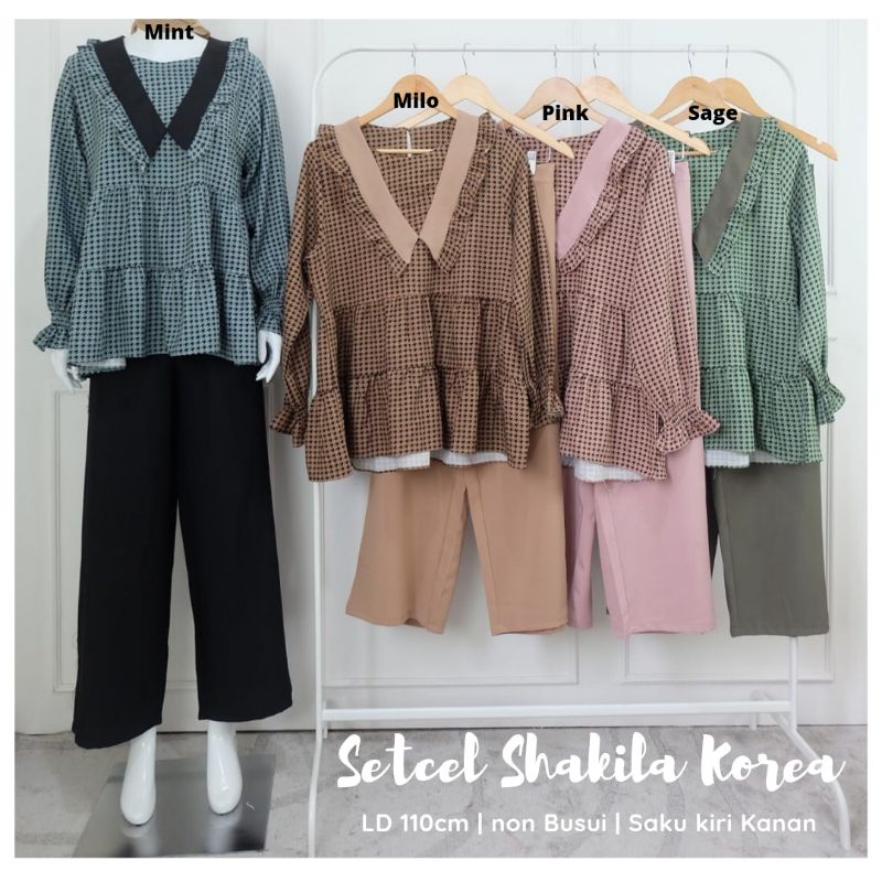 SETCEL SHAKILA KOREA LUCU