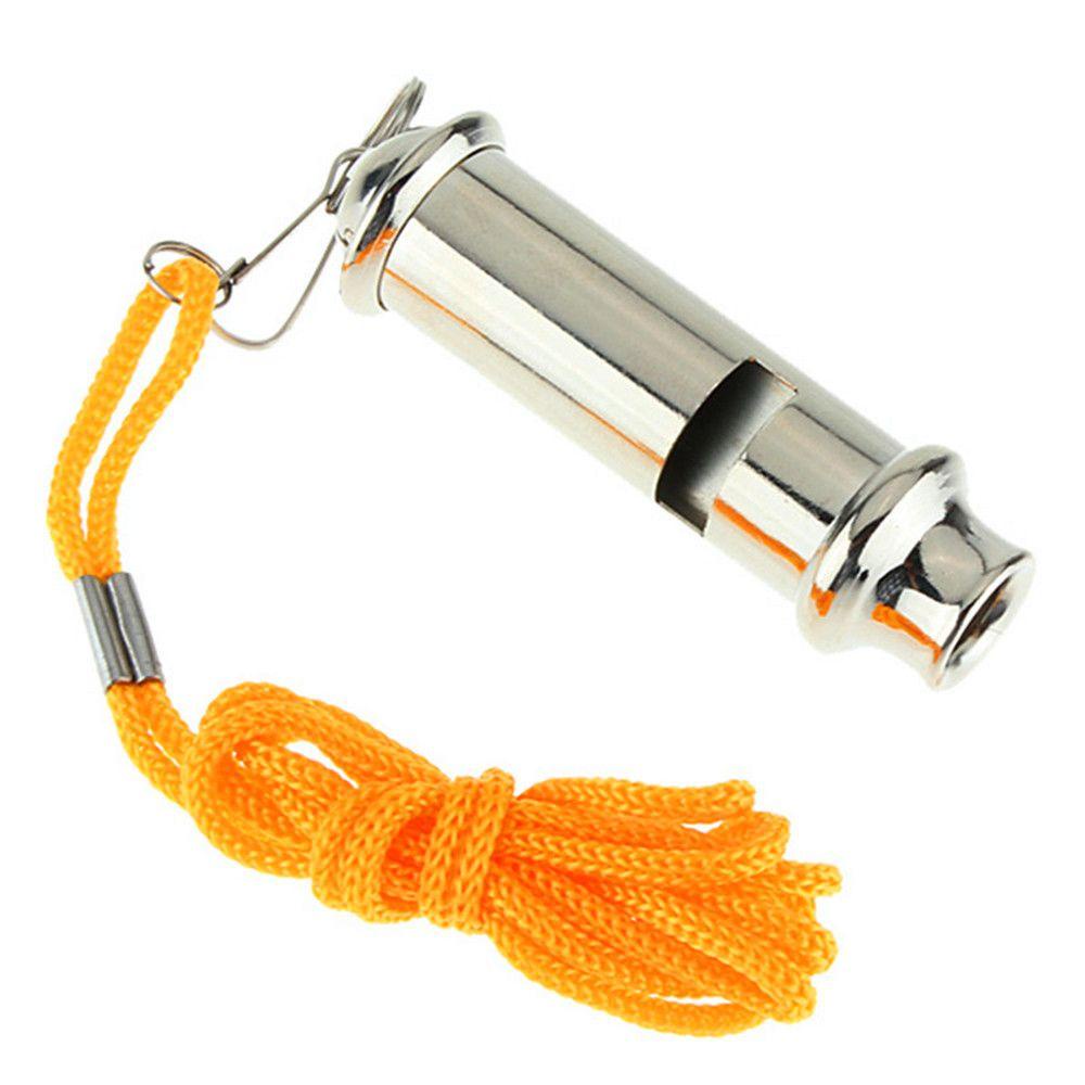 Agustina Whistle Survival Whistle Peluit Metal Dengan Lanyard Untuk Peringatan Lalu Lintas Polisi