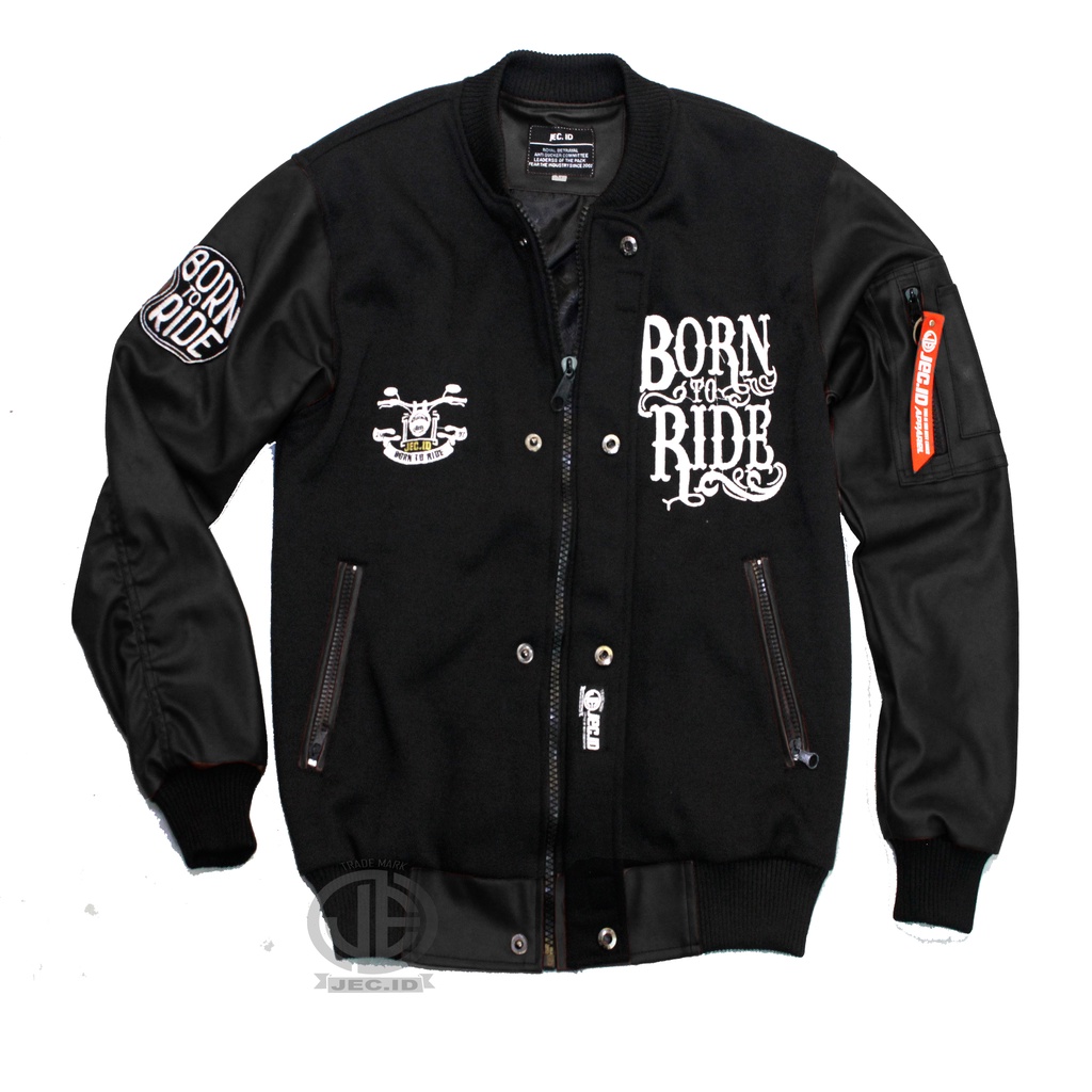 Jaket Bomber Baseball Karlit Varsity To Ride Distro JEC ID